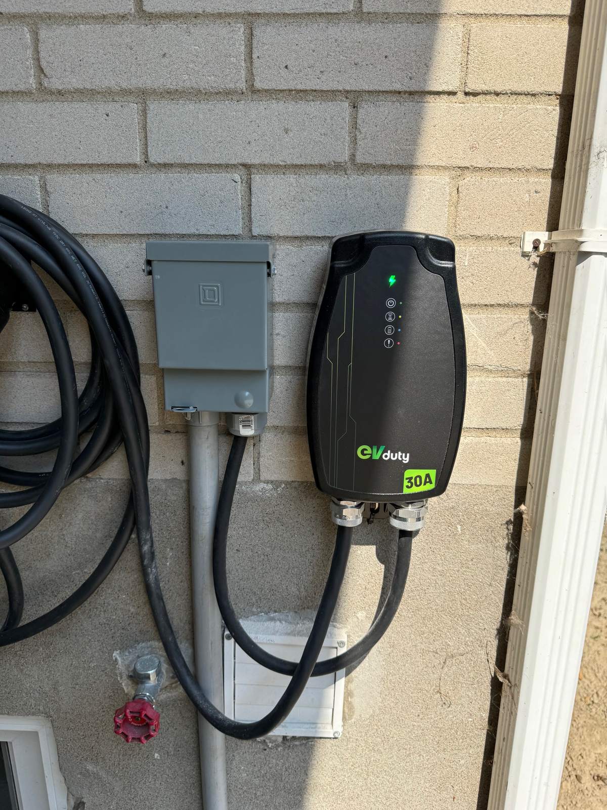 Installation de borne de recharge